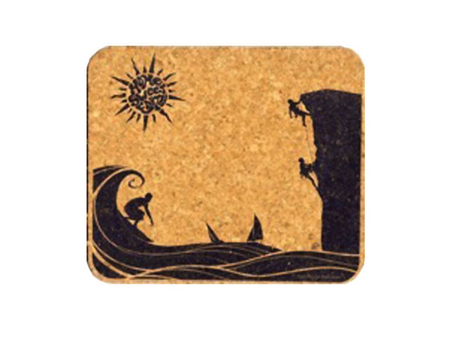 Cork Mouse Pad Home Sweet Earth Rectangle