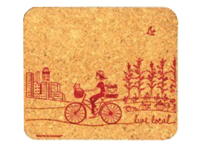 Cork Mouse Pad Live Local Rectangle