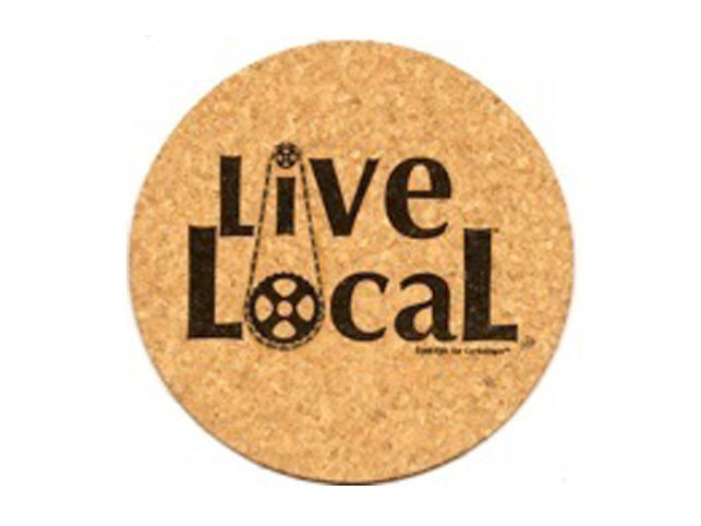 Cork Mouse Pad Live Local Round