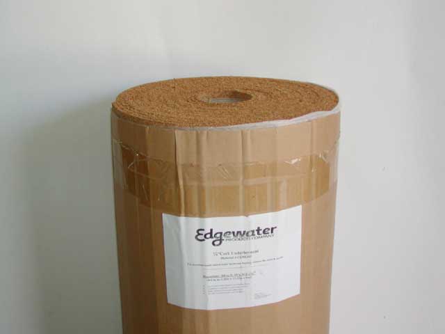 1/4" (6mm) x 48" x 50' Cork Underlayment Rolls - $0.62 SF